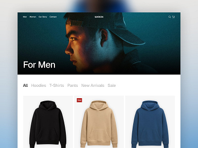 Ecommerce Website Template | Product Card animation branding design ecommerce first screen hero section landing page ui web design