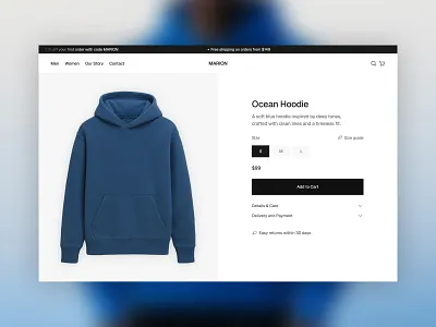 Ecommerce Website Template | Product Card animation branding design ecommerce first screen hero section landing page product card ui web design