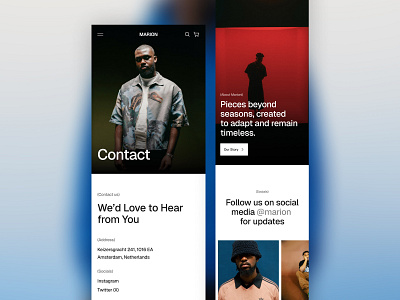 Ecommerce Website Template | Mobile animation design ecommerce first screen hero section landing page mobile product ui web design