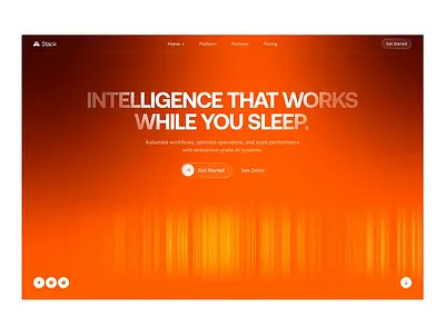 Intelligent Workflow Solutions ai design landing page saas ui web web ai web design webdesign website