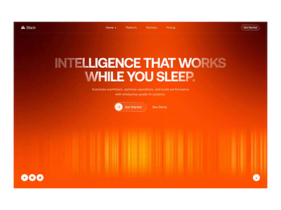 Intelligent Workflow Solutions ai design landing page saas ui web web ai web design webdesign website