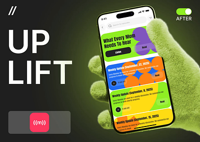 Streaming Mobile iOS App Redesign android app app design concept app design template app interface dashboard dashboard design design ios mobile mobile ui modern design online product design social media streaming ui uiux uplift ux