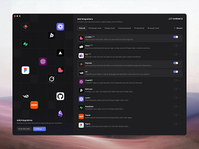 Add integrations — Untitled UI 3d ui