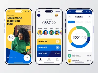 Paypal - Mobile UI Concept app balance banking coin concept creative design finance fintech inspiration interface ios money paypal saving transfer ui ux visa