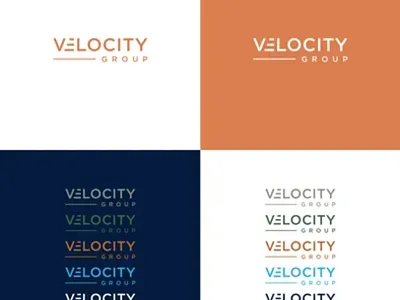 Velocity Group – Modern Tech Logo Design tech company design