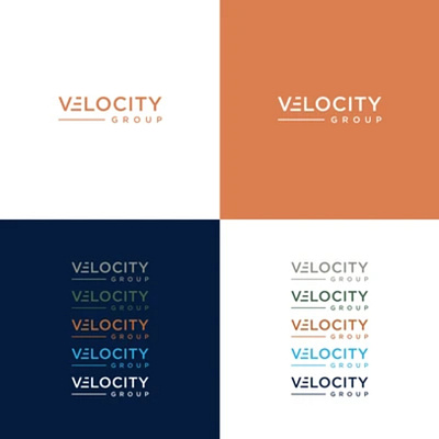Velocity Group – Modern Tech Logo Design tech company design