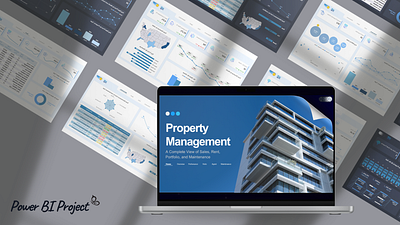 Property Management Dashboard dashboard data analysis figma power bi property managment