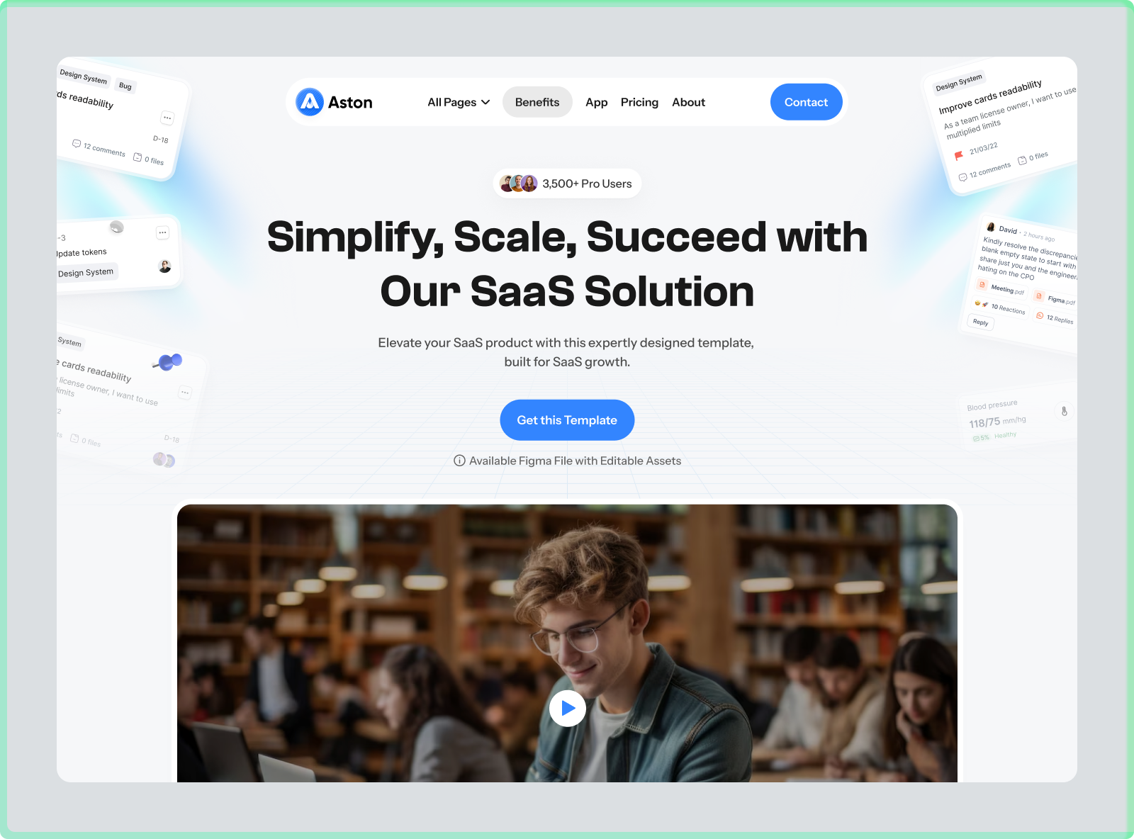 Simplify, Scale, Succeed with Our SaaS Solution animation b2b clean dipa inhouse ewallet finance financial fintech landing page modern saas saas website startup web design website
