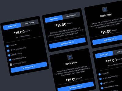 Pricing Component component designsystem minimal scalable