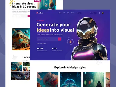 AI generation web design ai ai application ai generation ai web application blog branding chat gpt chatgpt header home page index landing page minimal mobile product design trend ui ux web design