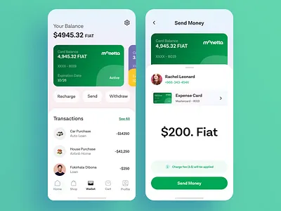 Monetta — The Borderless SuperApp. crossborder payments crypto design digital wallet financial freedom global payments marketplace app minimal design mobile app mobile design monetta app send money shop app shopping app store app super app token economy visual design wallet app wallet screen withdraw money