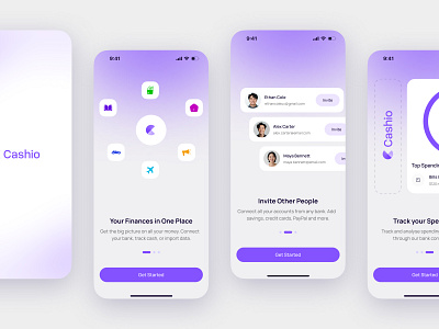 Daily Expense App - Onboarding Screen app design app interface application ui daily expense app expense fintech mobile app mobile app design mobile ui modern app ui onboarding popular s secure app ui design ui ux design user experience