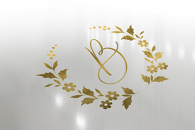 Floral Wedding Logo, Modern Wedding Logo Design bespoke wedding logo custom monogram custom wedding logo design illustration logo luxury logo luxury wedding logo wedding logo wedding monogram