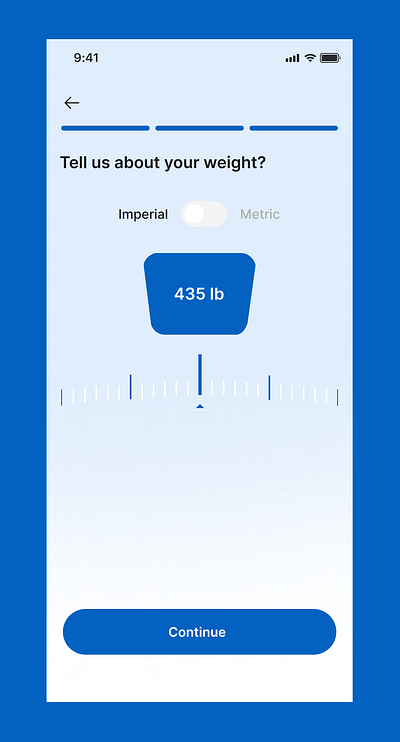 Weight Measure Onboarding Screen android app app design behance clean ui dribble design ios app minimal design mobile app mobile ui modern design onboarding onboarding screen product design ui design ui ux user experience user interface ux design weight measure screen welcome screen