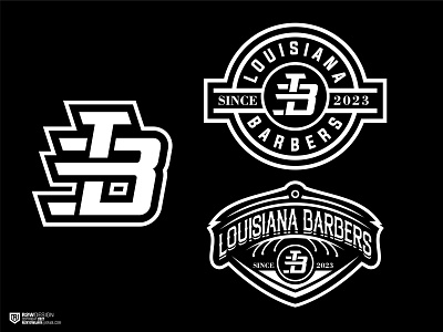 L+B FOR LOUISIANA BARBERS LOGO barberaward barbereducation barberexpo barberlesson barbershop barbershopconnect barbershoplogo branding design graphic design logo logodesigner