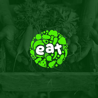 Eat: A Flavorful Logo Design Celebrating Food brand identity branding design design logo eat eating flat food graphic design icon illustration logo logo design logos logotype modern timeless ui unique