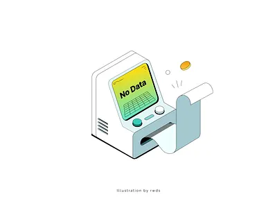 No Data crypto data illustration isometric no data web3