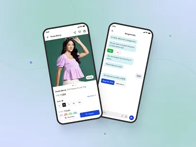 Online Bargaining ai app design bargaining chat design ecommerce ecommerce app mobile design mobile ux online shopping shopping typography ui user experience ux vector