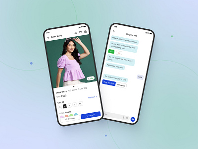 Online Bargaining ai app design bargaining chat design ecommerce ecommerce app mobile design mobile ux online shopping shopping typography ui user experience ux vector