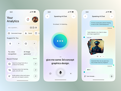 AI Chatbot Mobile App ai ai app ai assistant ai chatbot ai design ai interface ai mobile ai mobile app ai powered app design chatbot mobile mobile app mobile ui ui design ui ux