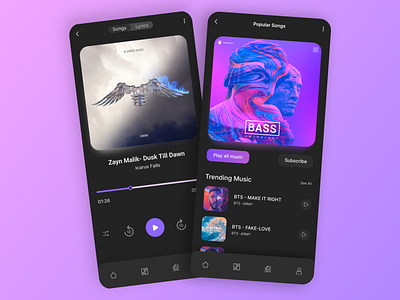 Music Player UI adobe xd app behance daily ui design figma ui