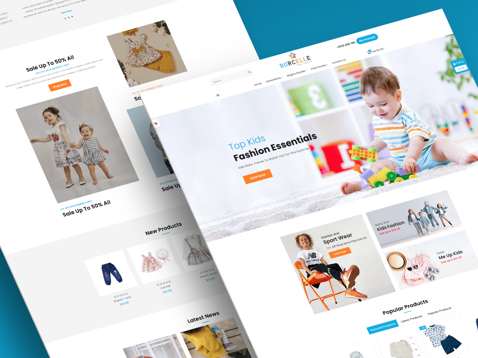 Example of 🛍️ Minime – Toy & Baby Shop UI Design
