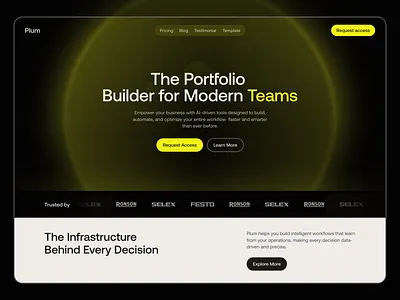 AI-Powered Website Design & Portfolio Builder for Modern Teams design digitalexperience landing page problemsolving teamcollaboration ui uiuxdesign web web design webdesign website websitedesign workflowoptimization