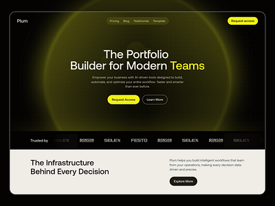 AI-Powered Website Design & Portfolio Builder for Modern Teams design digitalexperience landing page problemsolving teamcollaboration ui uiuxdesign web web design webdesign website websitedesign workflowoptimization