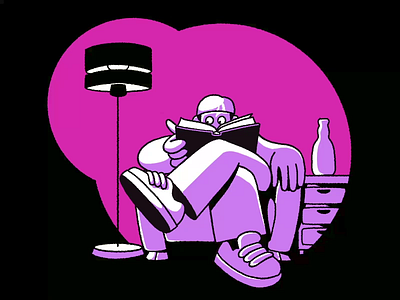 Фіолетовий спокій/Purple Calm 2026 animation book chill drink web