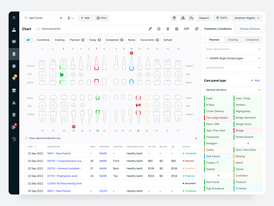 Cloud Practice Management Software for Dentists application care clinic crm dental dentists healthcare hospital management medical medicine medtech patient patient card saas software teeth uiux uxui web app