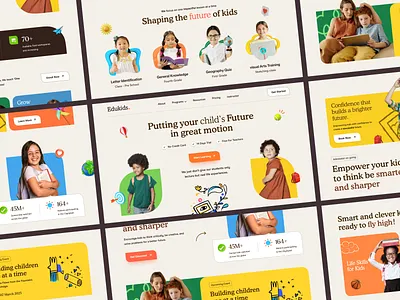 Edukids - Education Platform Web Design cc college college admission course ed tech education kids learning online class online course online education school study teacher university university admission university course visual design web website design