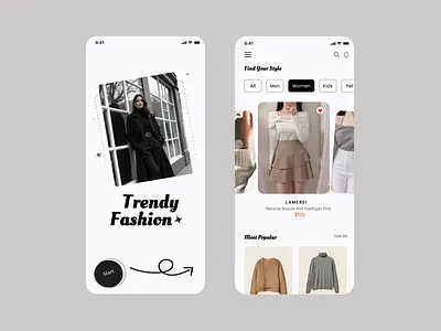 Ecommerce Mobile App app app ui clothing app ecommerce ecommerce app ecommerce product design ecommerce ui fashion app fashion ui figma design mobile app mobile app design mobile application mobile ecommerce modern app ui modern design product design shopping app