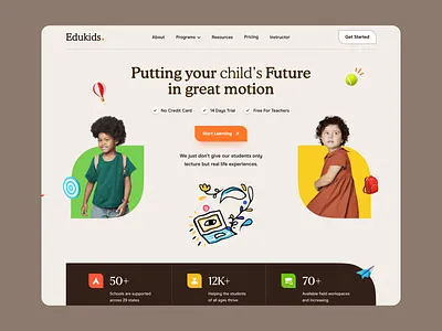 Edukids - Education Website career college edtech gg graduation hh landing page landingpage mentoring online education student teacher university certificate university course university processing university transfer web design website website design website designer