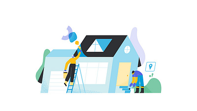 Thumbtack - embracing virtual work app branding design graphic design illustration logo typography ui ux vector