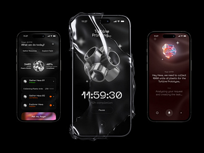 Gathering App ai app branding creative dashboard design futuristic gathering glass minimal ui ux