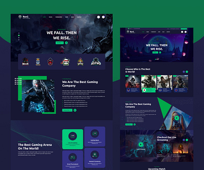 eSports & Online Gaming Template app design graphic design template ui uiux