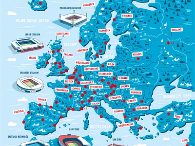 1. FC Köln International football graphic design illustration map map illustration soccer stadium vector vector illustration
