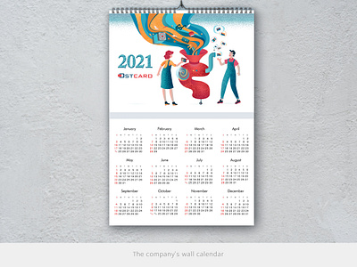 Calendar graphic design illustration vector