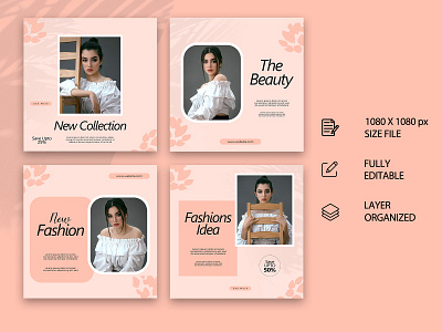 Girls fashion social media post for branding or boosting. advertising design banner design branding design facebook ads food menu girls fashion graphic design illustration instagram post social media ui