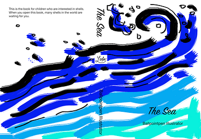Book 📕 Cover Design ballpen bookcover design drawing illustration photoshop sea shell sketch