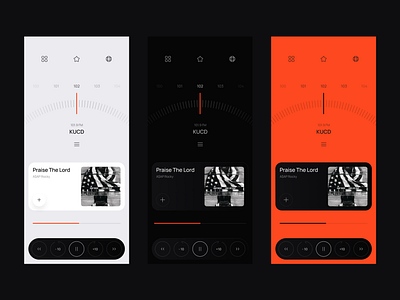 Radio App #1 UX and UI Design flat ios minimal mobile product design radio radio app redesign ui ux