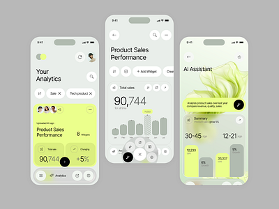 FinTech/Analytics App Design app application crm fintech graphic design modern saas ui ui design ux