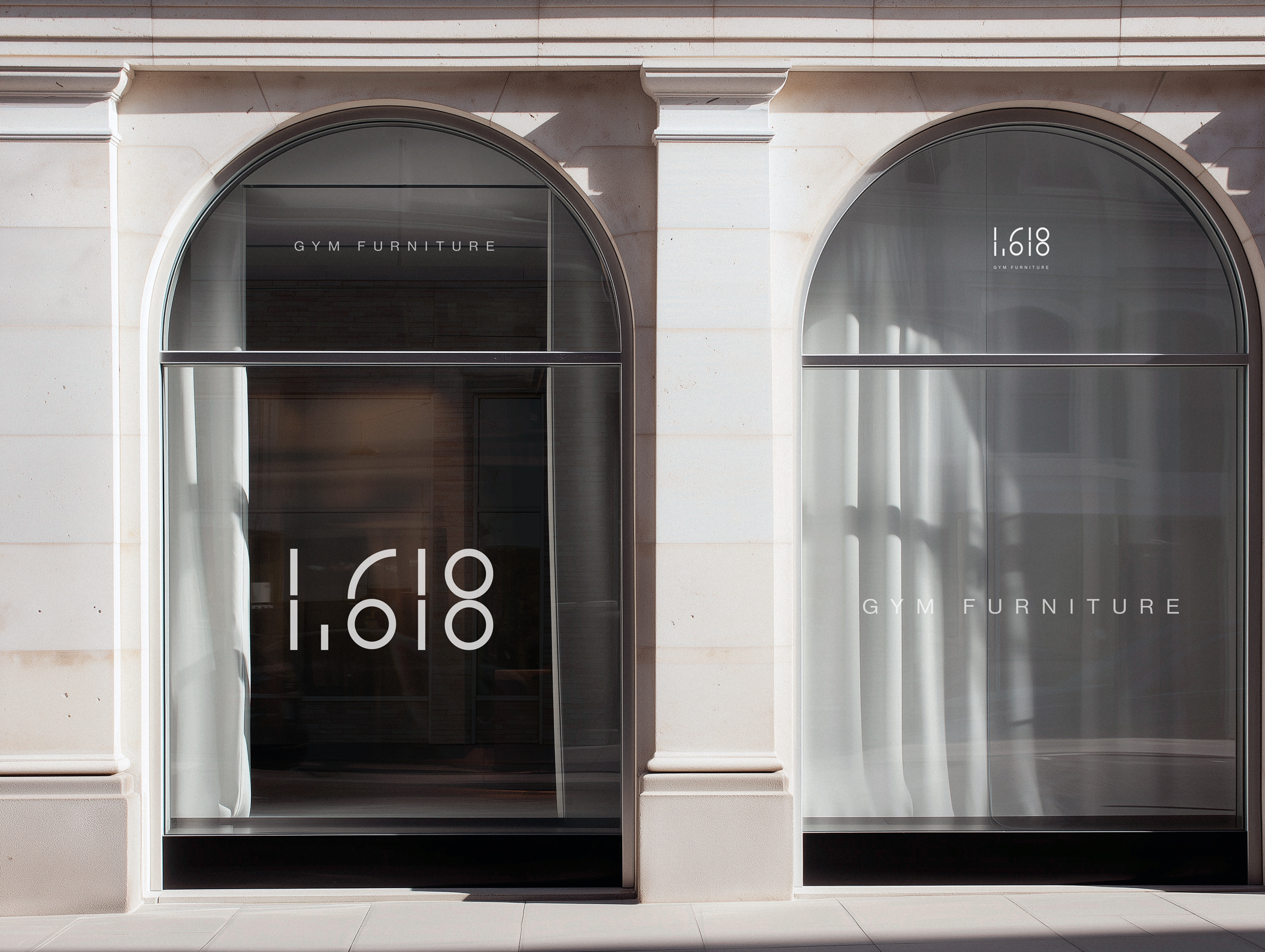 1.618 Gym Furniture architecture branding design golden ratio graphic design gym furniture interior design logo logo design typography