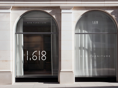 1.618 Gym Furniture architecture branding design golden ratio graphic design gym furniture interior design logo logo design typography