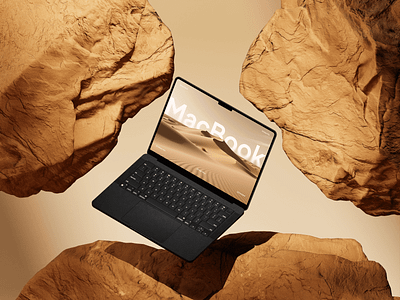 Desert Rock Device Mockup branding ipad mockup iphone mockup macbook macbook mockup mockup template web design