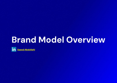 Brand Model Overview brand model branding business case study figma linkedin product
