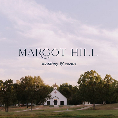 Margot Hill Wedding & Events Logo branding design