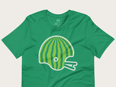 Watermelon Helmet | T-Shirt apparel design cfl design football football helmet graphic design illustration merchandise saskatchewan roughriders sports sports design vector