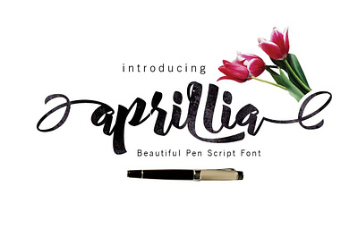 Aprillia Script aprillia script brush script font calligraphy calligraphy font font brush font script handmade lettering ligatures modern calligraphy opentype script swashes typefaces vintage