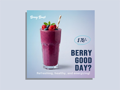 Berry Boost – Social Media Ad Design adobe photoshop ads advertising branding design graphic graphic design graphic designer instagram post modern ad niaz post design poster product product design social media social media post social media post design social media poster socialmedia
